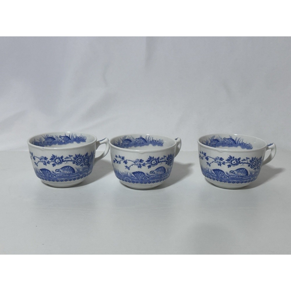 vintage Furnivals Quail Blue pattern Teacup